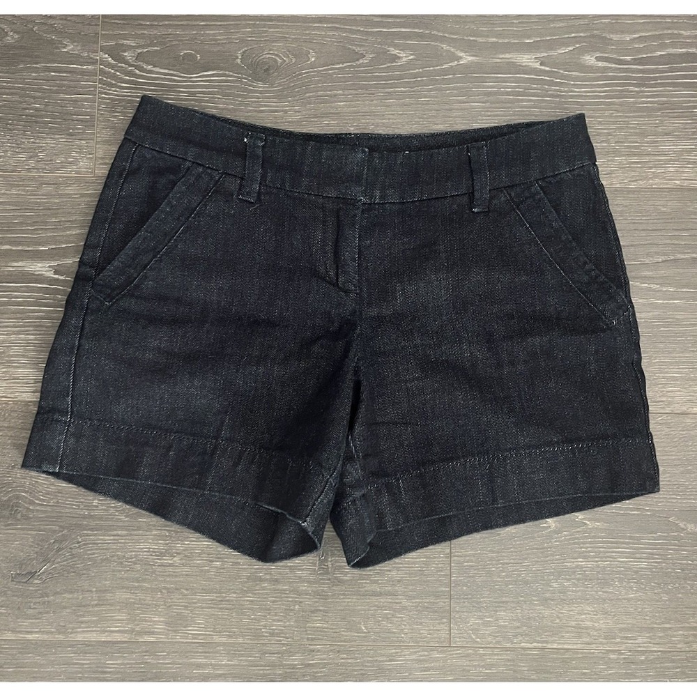 The Limited Denim Women's 917 Jean Shorts‎ Dark Sz 4 Preppy Nautical Coastal